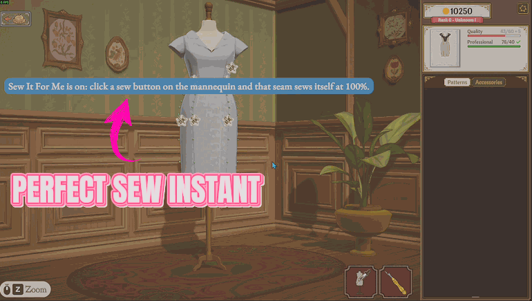 Dressmaker — Steady Hands (Sewing Helper) (screenshot 2)